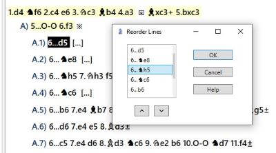 Reorder Lines